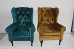 Amy Wingback D-Buttoned