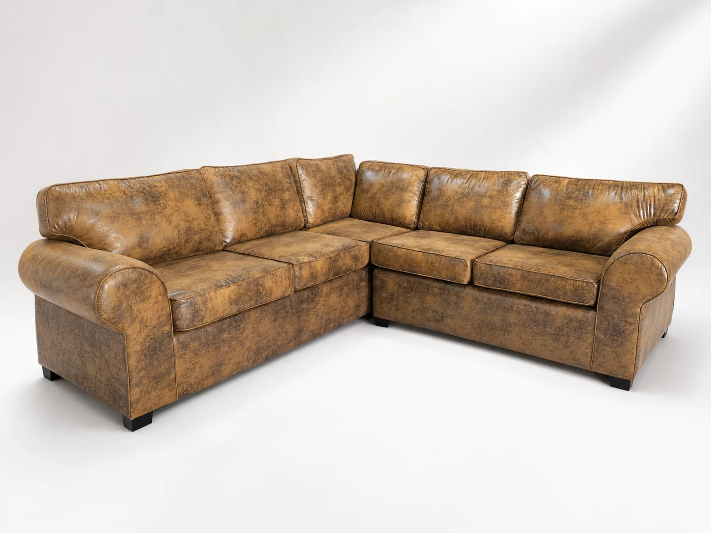 Eva Corner Sofa – Buffalo Sweat in a contemporary living room